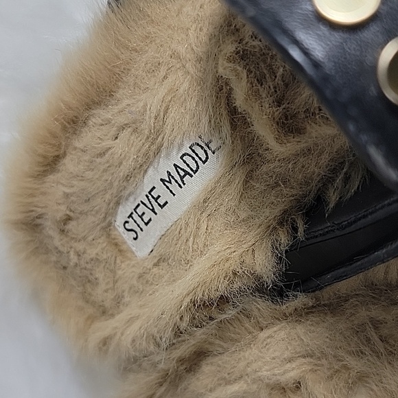 Steve Madden Jordan Black Studded Slides Mules Women’s Size 8M - Picture 6 of 14